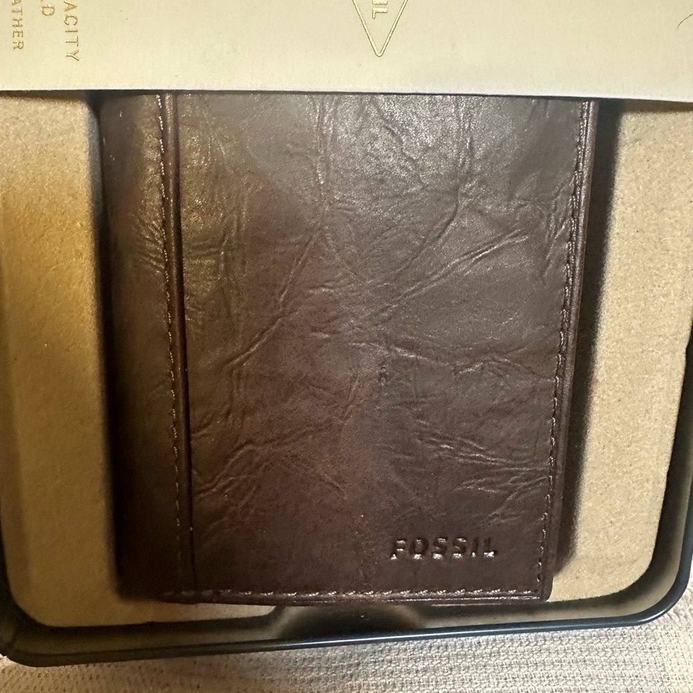 Fossil Brown Leather Wallet